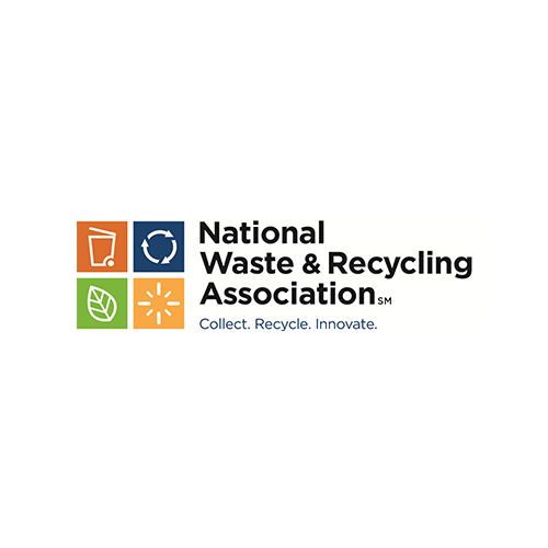 National waste and recycling association collect recycle innovate logo